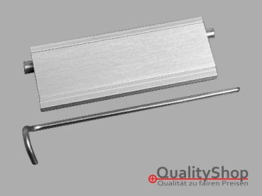Briefkastenschild Marcmetal BL50 inkl. Aufnahmeprofil komplett